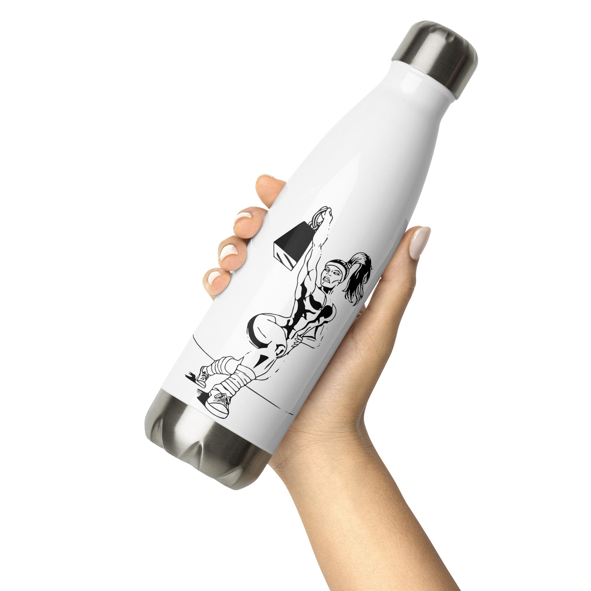 Stainless Steel Water Bottle: Power Fit - Fitness Collection